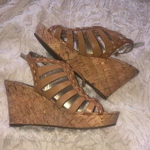 Guess Lace Up Wedges